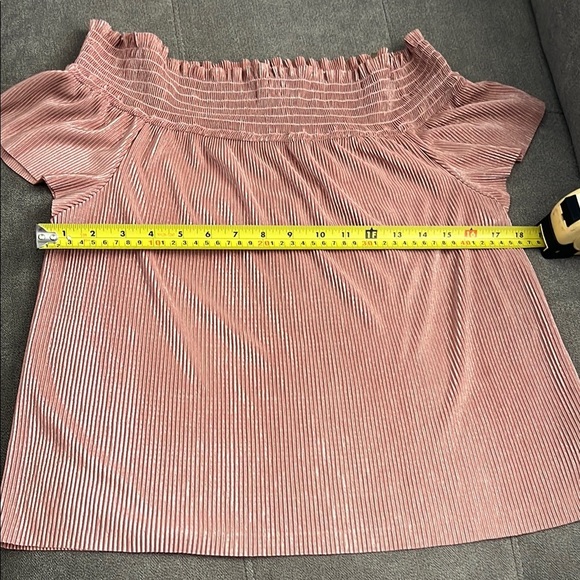 I.N. San Francisco Pink Smocked Blouse - Picture 4 of 9